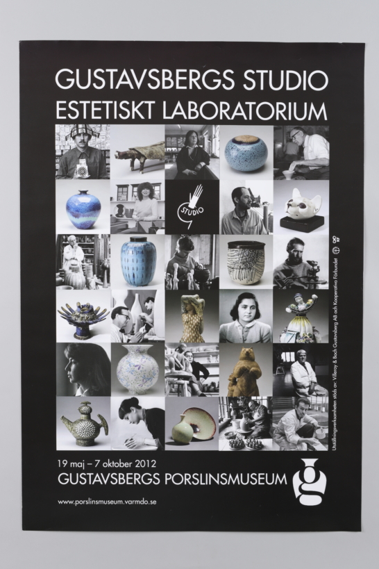 Gustavsberg Studio Pottery 2012 Exhibition Poster