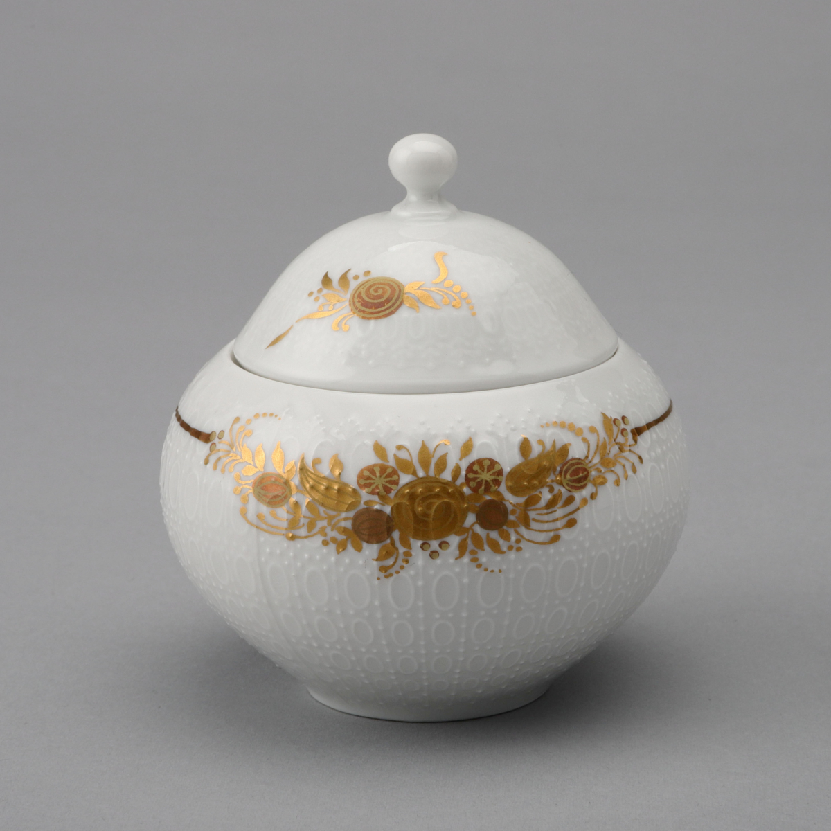 "Romanze_Dur (Major)" Gold Sugar Bowl with Lid