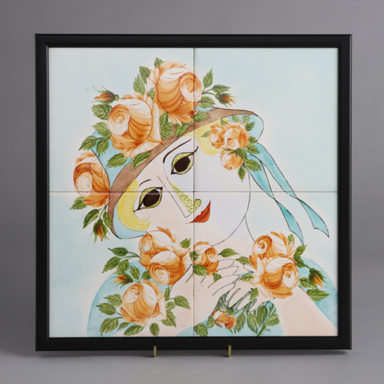 Head of a Female on Four Tiles