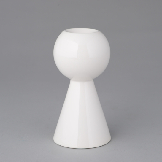 Claire 3_Geometric White Candleholder