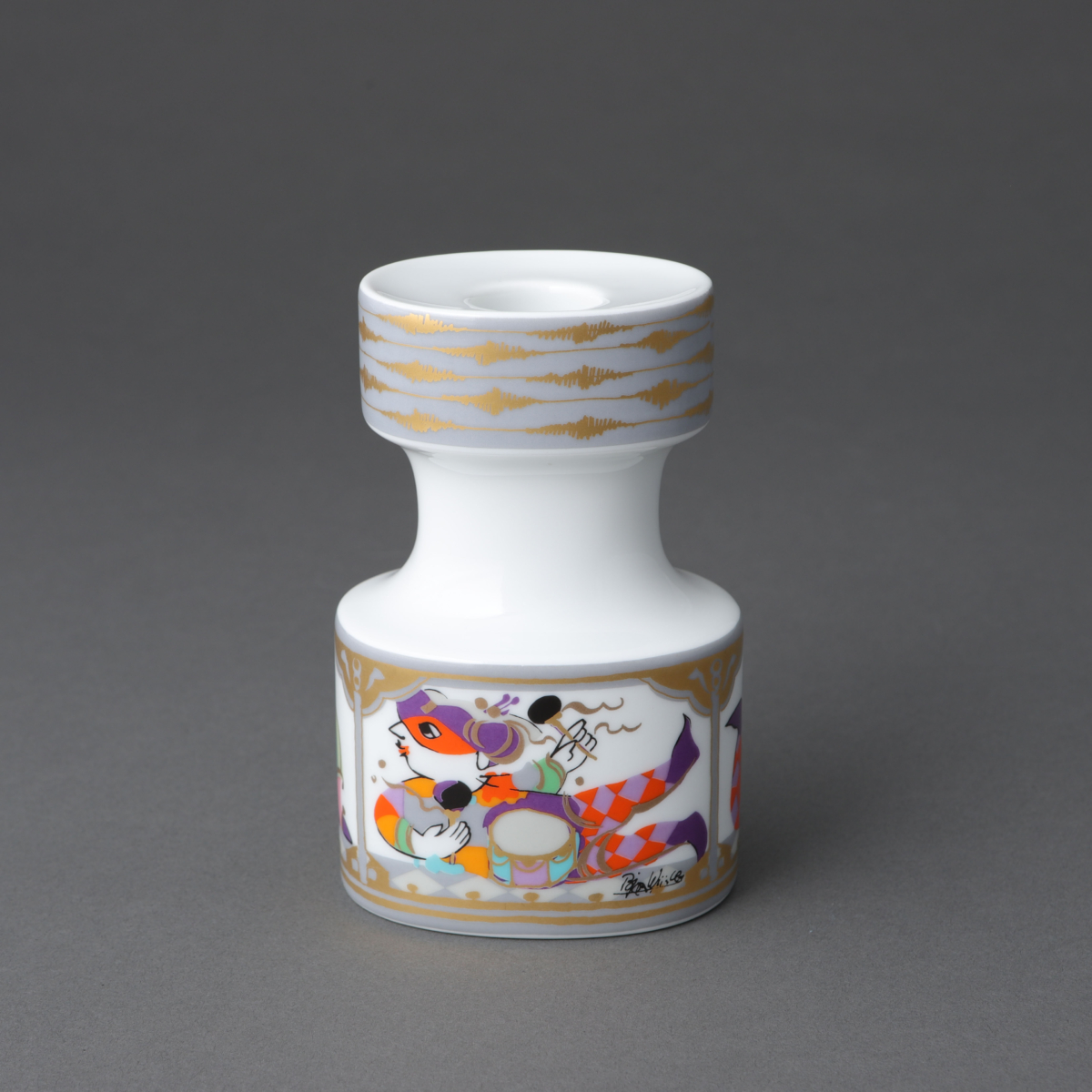 "Commedia dell'arte" Candleholder