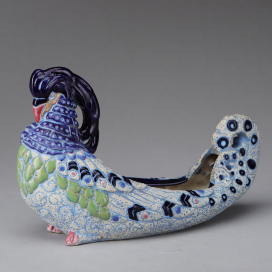 Art Deco Peacock Bowl